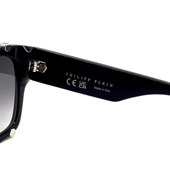 New, PHILIPP PLEIN Sunglasses Plein Icon SPP042W Col.0700 Authentic - Picture 9 of 12